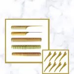 Gold Shark Clips for Y.S. Park Comb Package