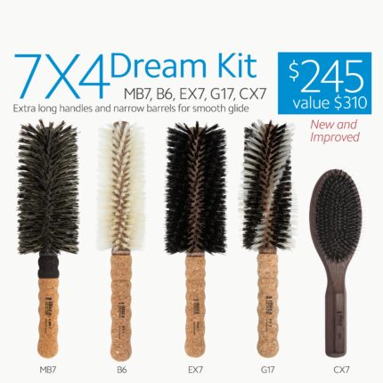 Ibiza Hair 7X4 Dream Kit - 70mm Professional Round Brush Set