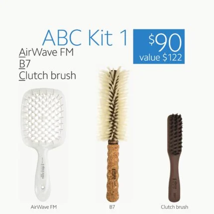 Ibiza Hair ABC Kit 1 – Detangling & Styling Brush Set