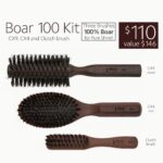Achieve pure, natural shine with the Ibiza Hair Boar 100 Kit. This professional set features three brushes crafted from 100% boar bristles: the CX9 round brush for voluminous blowouts, the CX4 oval brush for smoothing, and the versatile Clutch brush for finishing and detail work.