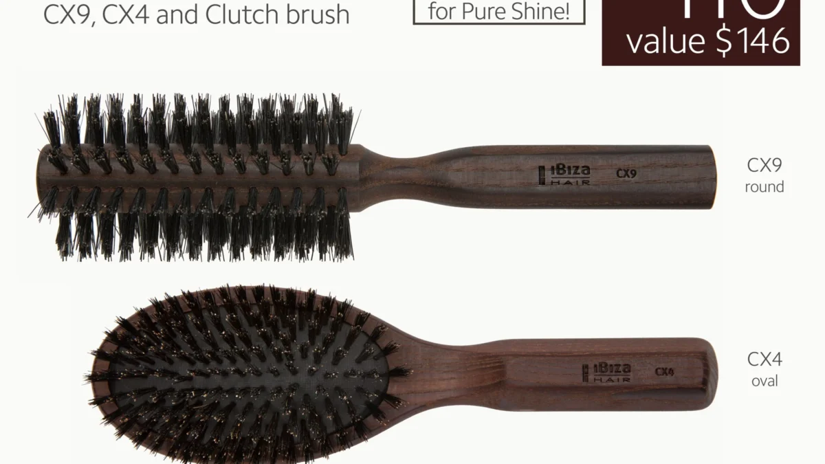 Ibiza Hair Boar 100 Kit | 100% Boar Bristle Set | LA Shear