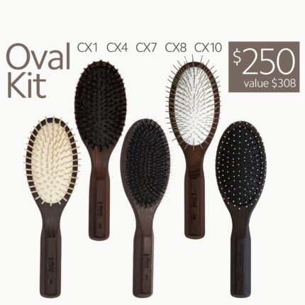 Ibiza Hair Oval Kit - 5-Piece Professional Brush Set