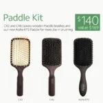 Ibiza Hair Paddle Kit - Luxury Wooden Brush Set (CX2, CX6, Aloha KP3)