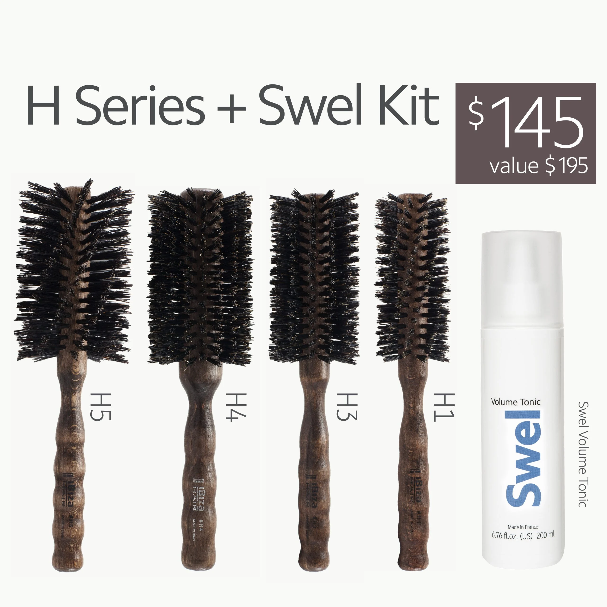 Ibiza Hair H Series + Swel Kit (H1, H3, H4, H5) Ibiza Hair H Series + Swel kits