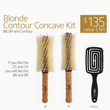 Ibiza Hair Blonde Contour Concave Kit (B8, B9, Contour)