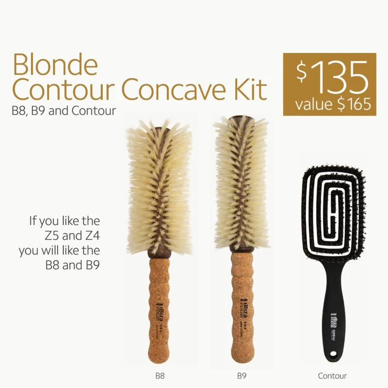 Ibiza Hair Blonde Contour Concave Kit (B8, B9, Contour)